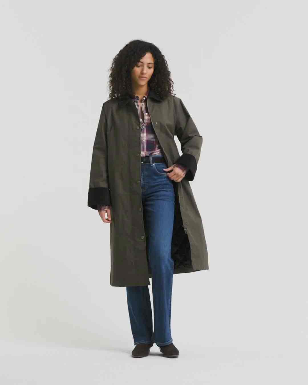 Bilfrakke af vokset bomuld