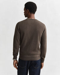 Crewneck sweater i ekstra fin lammeuld
