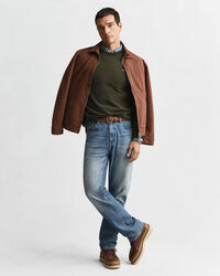 Crewneck sweater i ekstra fin lammeuld