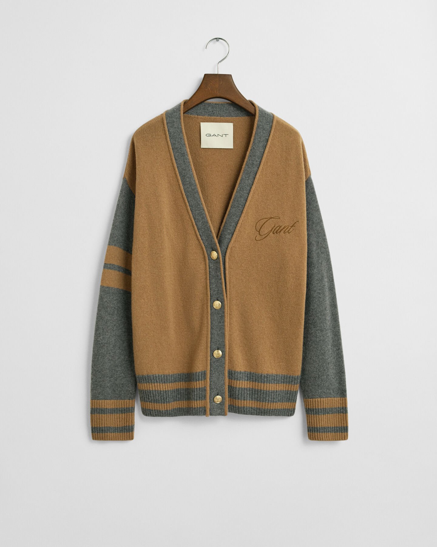 GANT Varsity cardigan med V-hals