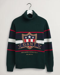 Banner Shield sweater med rullekrave