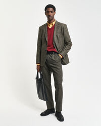 Sweater med V-hals af ekstra fin lammeuld