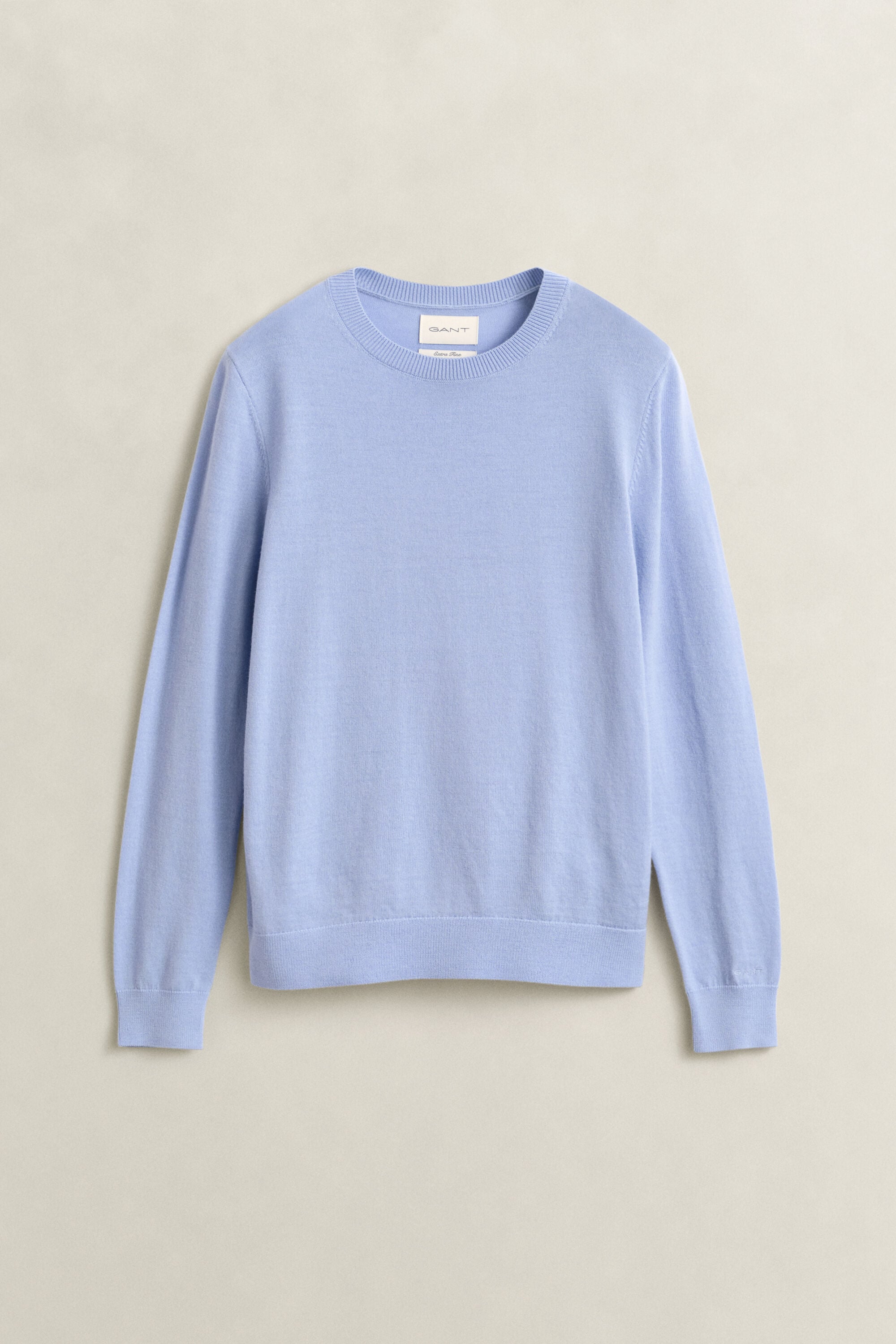 Crewneck sweater af ekstra fin merinould