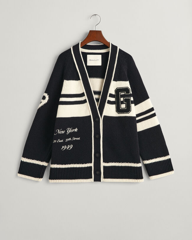 GANT Varsity cardigan med V-hals