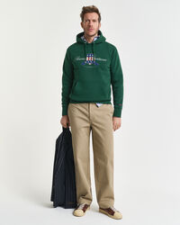 Relaxed fit chinobukser af bomuldstwill