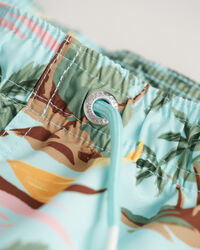 Teen Boys Hawaiian Print Swim Shorts