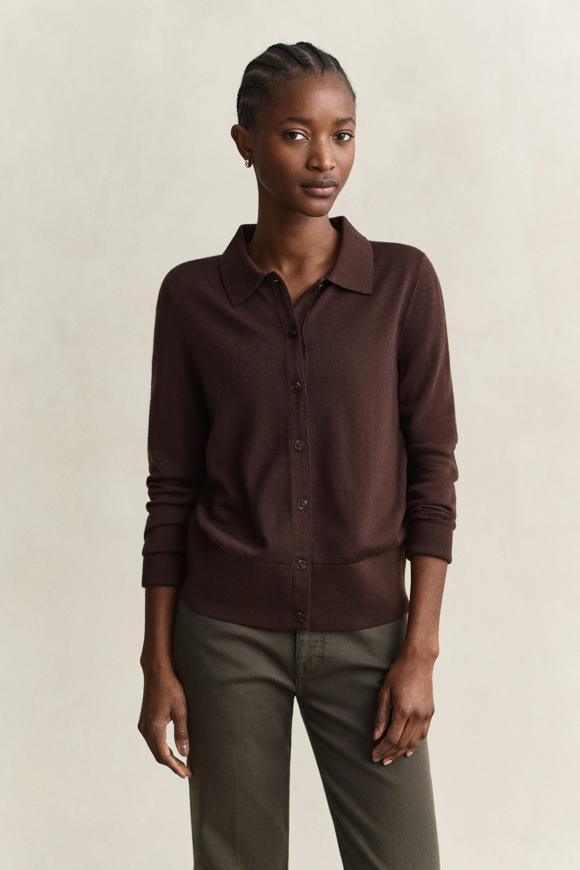 Cardigan af ekstra fin merinould