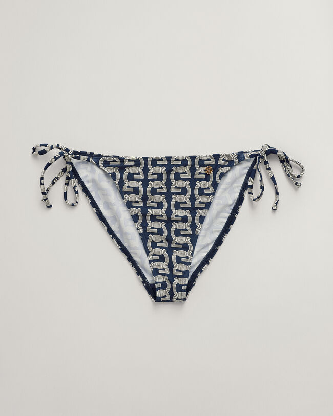 G Patterned Tie Bikini Bottoms