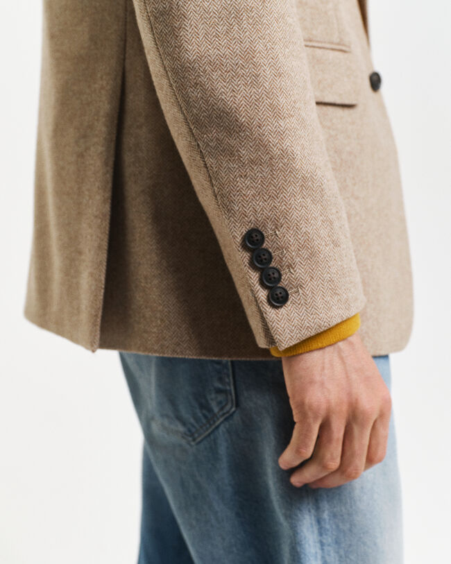 Sildebensmønstret jakkesæt-blazer