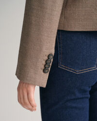 Kort blazerjakke af uld