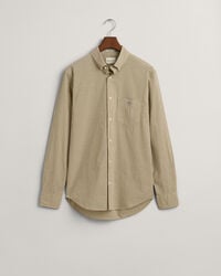 Regular fit poplin-skjorte med mikrotern