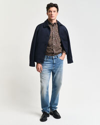 Regular fit trykt paisley skjorte