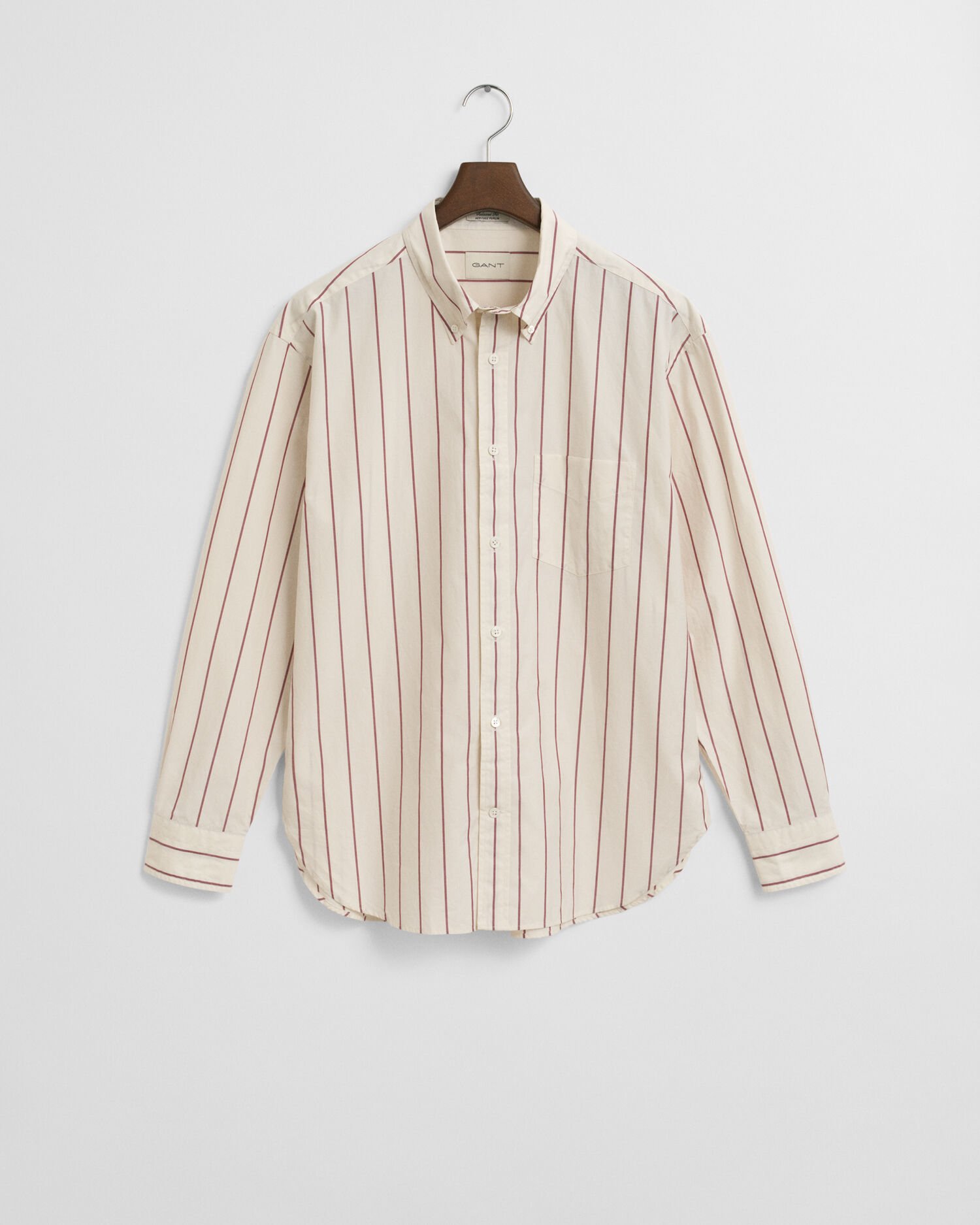 Relaxed fit Heritage Poplin skjorte med striber
