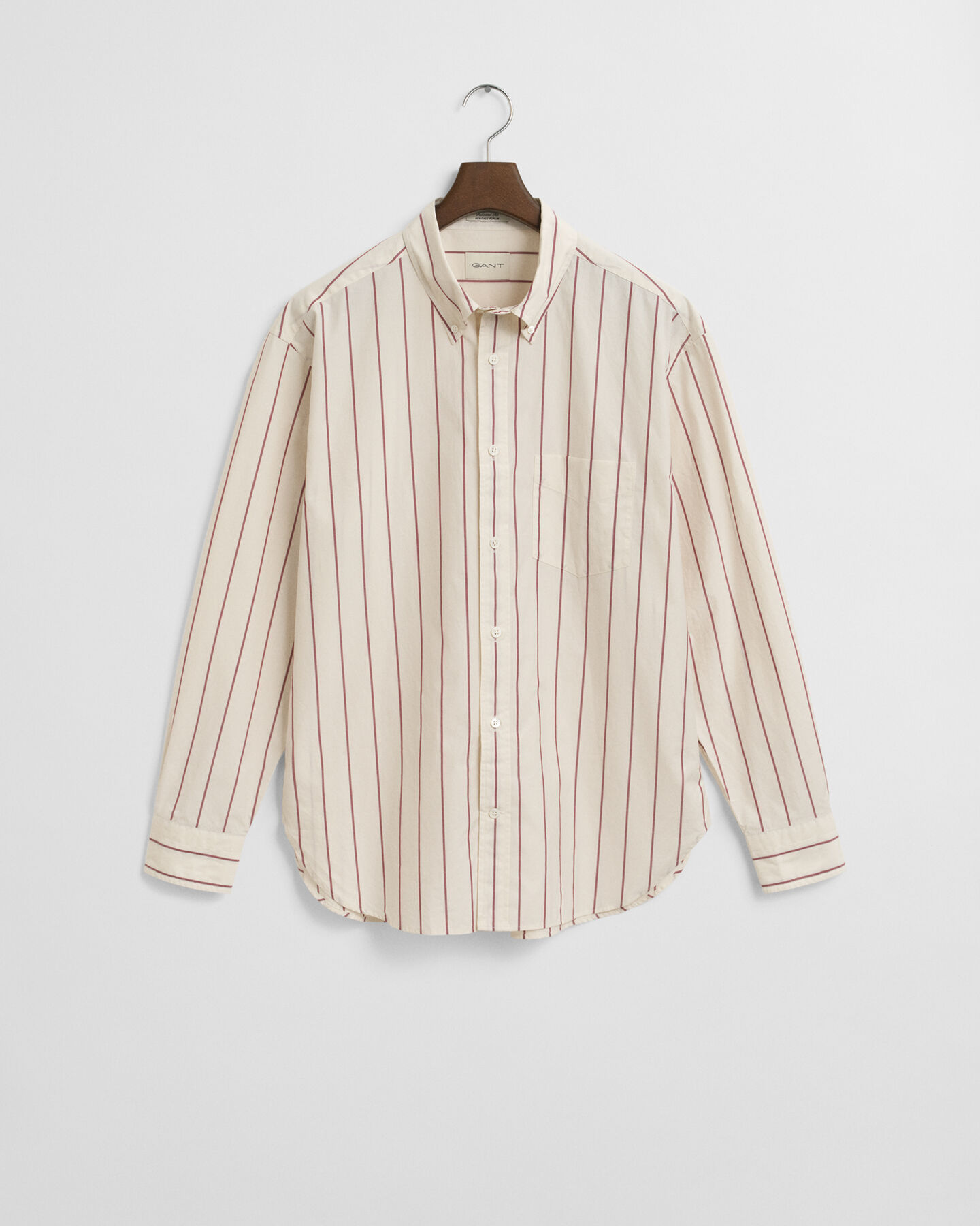 Relaxed fit Heritage Poplin skjorte med striber