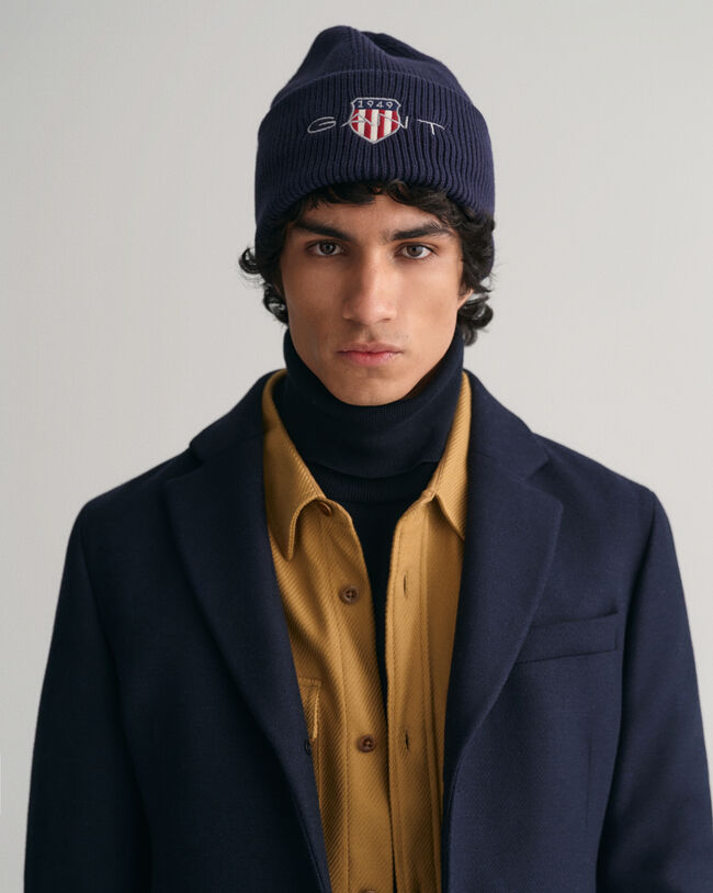 Archive Shield beanie af bomuld