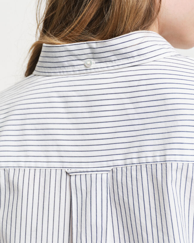 Relaxed fit Heritage Poplin skjorte med striber