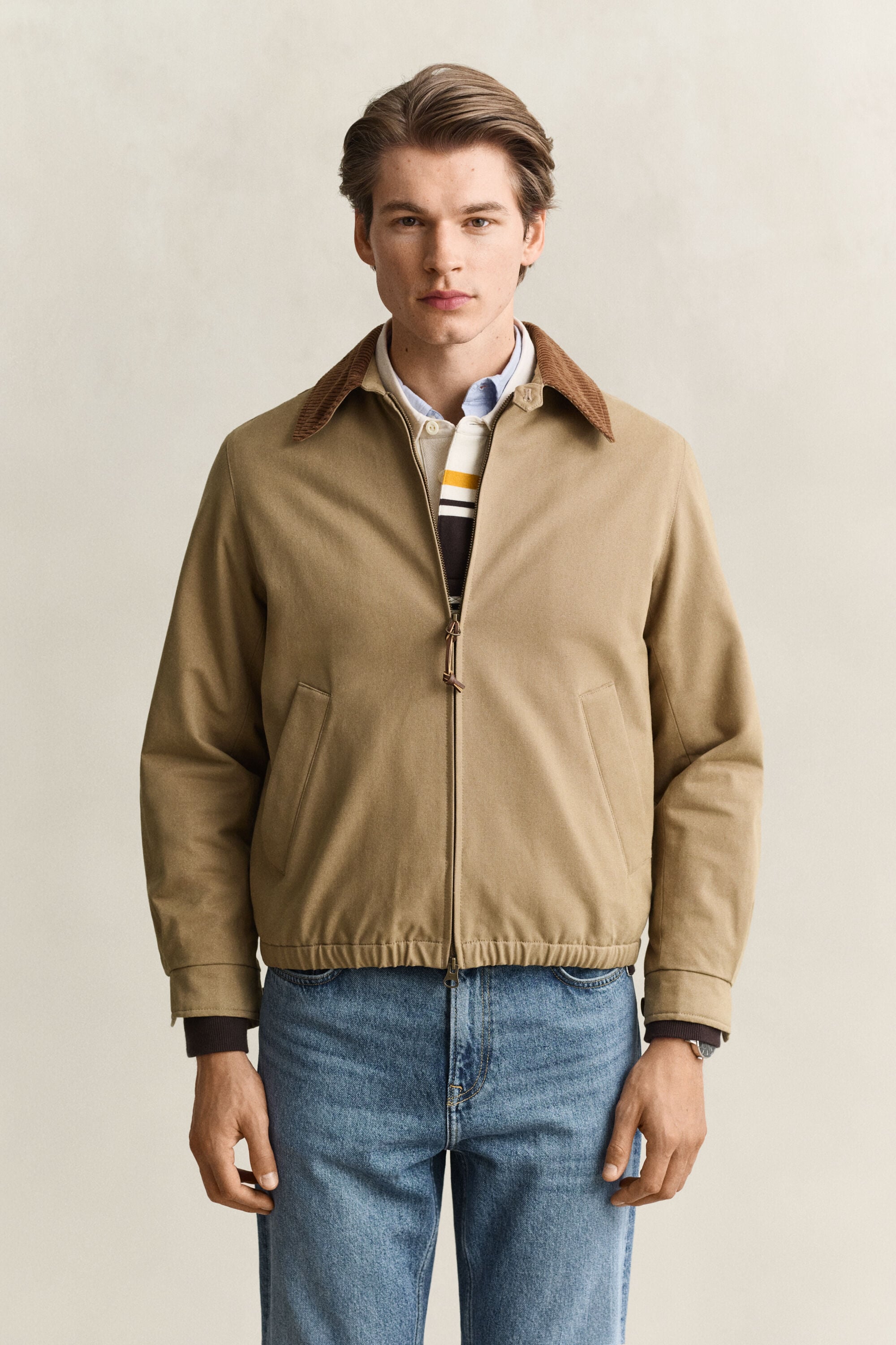 Harrington-jakke i moleskin