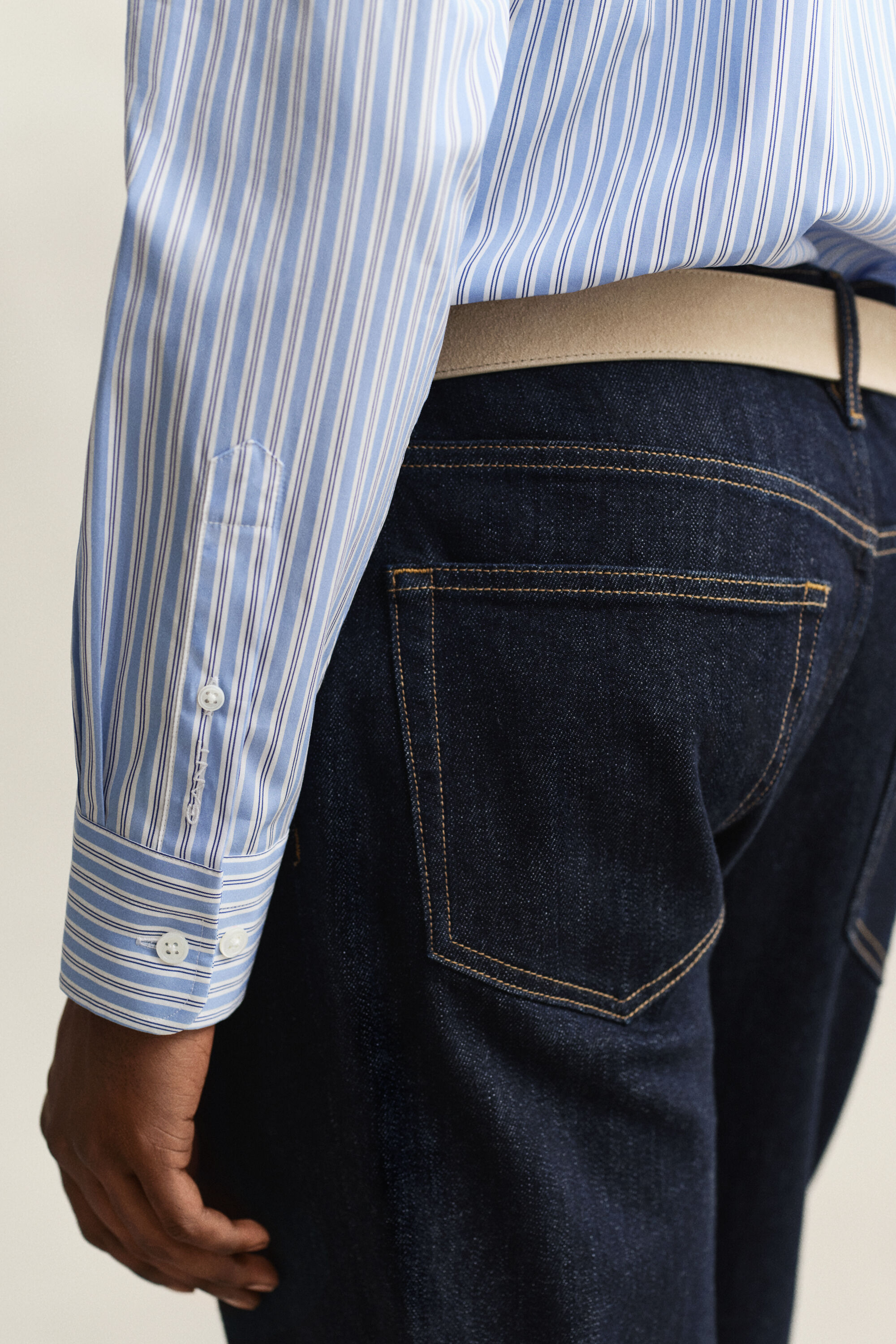 Elegant poplin-skjorte