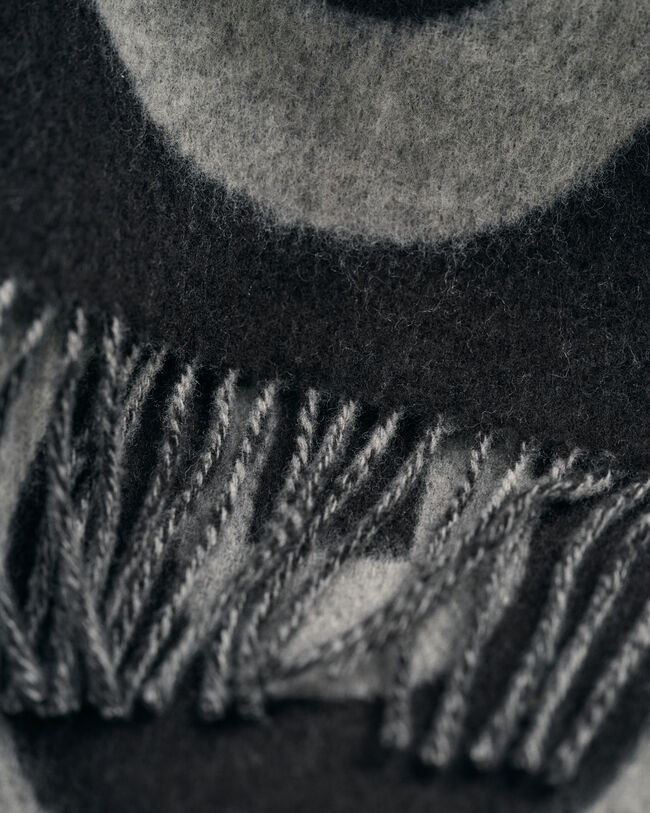 Graphic jacquard-vævet halstørklæde