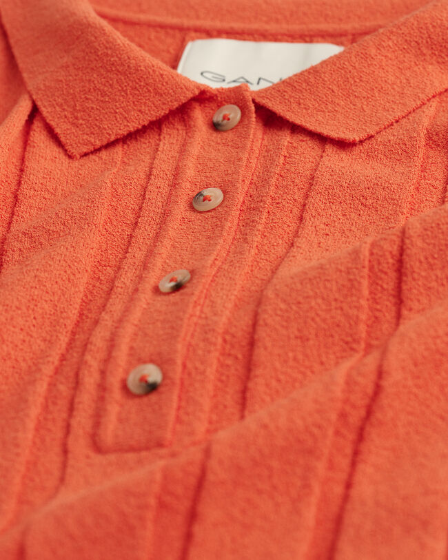 Ribstrikket polokjole af Terry Cloth