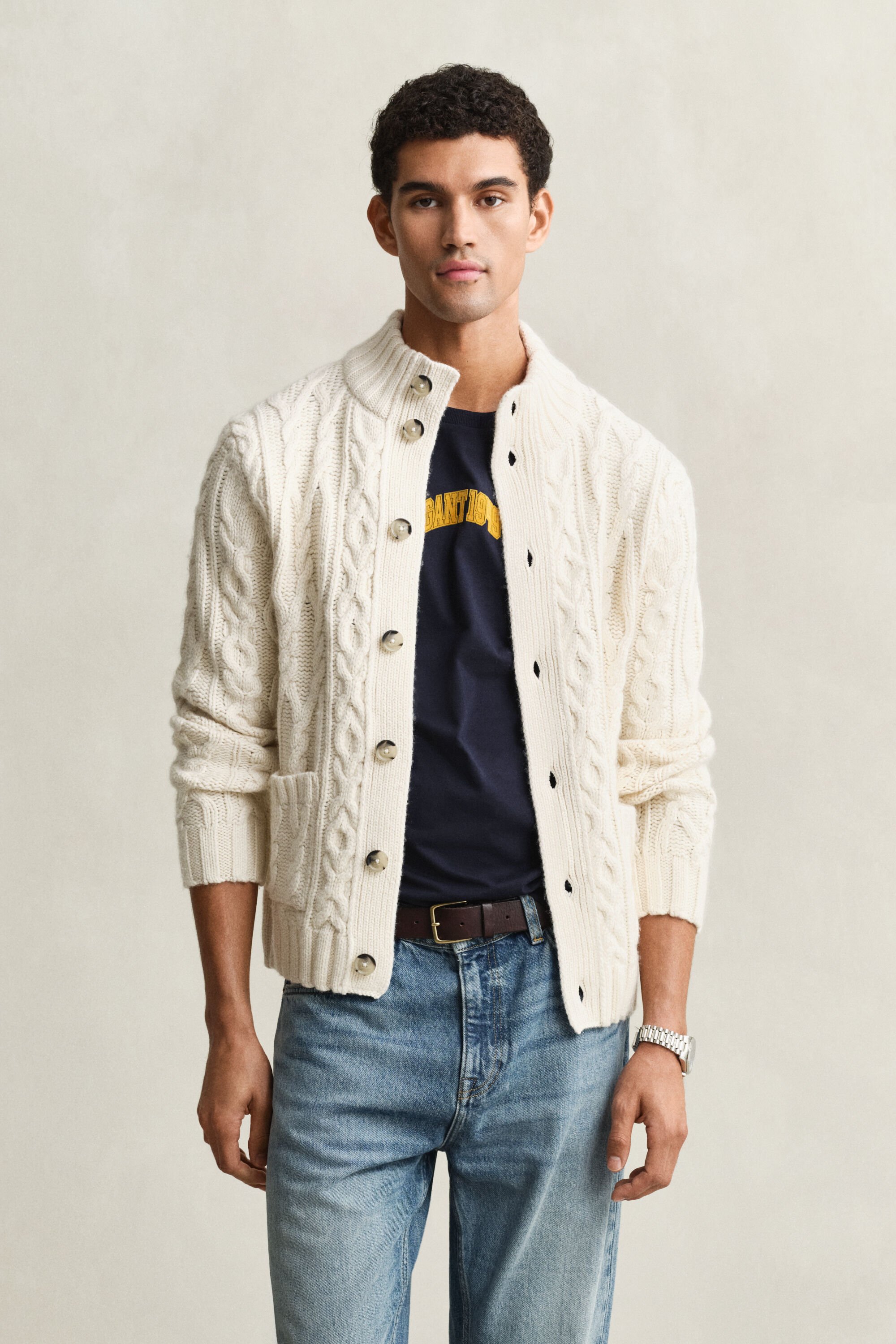 Kabelstrikket cardigan