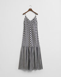 Chevron-stribet maxi kjole