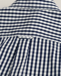 Regular fit gingham poplin skjorte