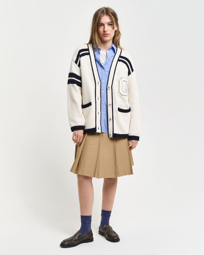 GANT Varsity cardigan med V-hals