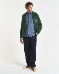 Regular fit indigo chambray skjorte