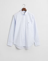 Regular fit klassisk gingham poplin-skjorte