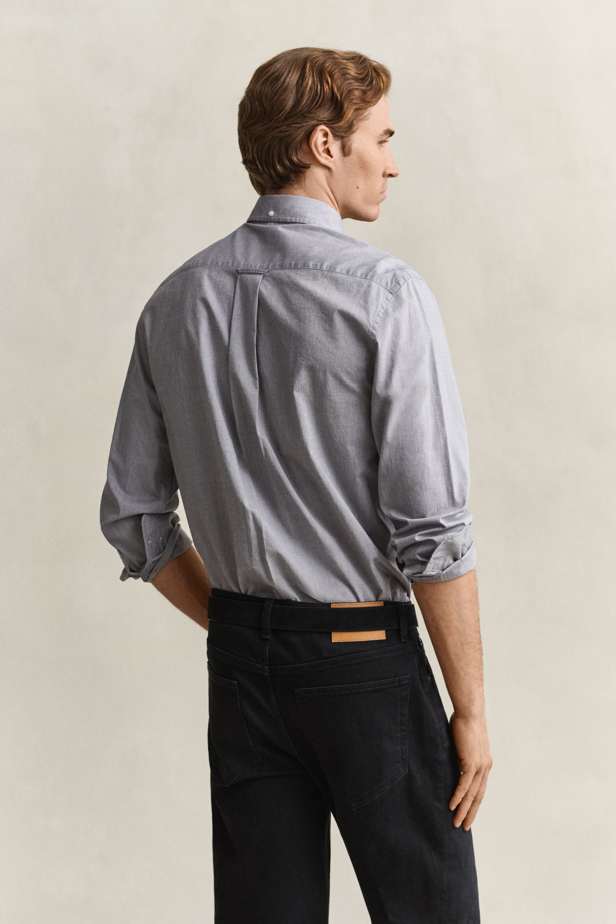 Regular fit klassisk poplin-skjorte