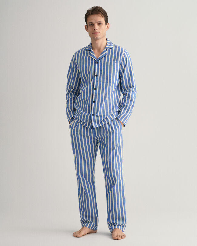 Oxford stribet pyjamassæt