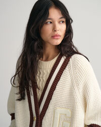 Oversized GANT Varsity cardigan