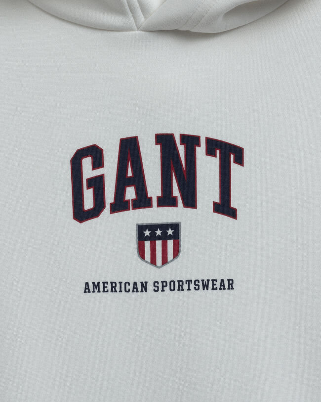 Teens Retro Shield hættetrøje