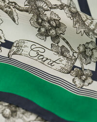 Silketørklæde med træ-tryk