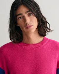 Degrade stribet sweater med crewneck