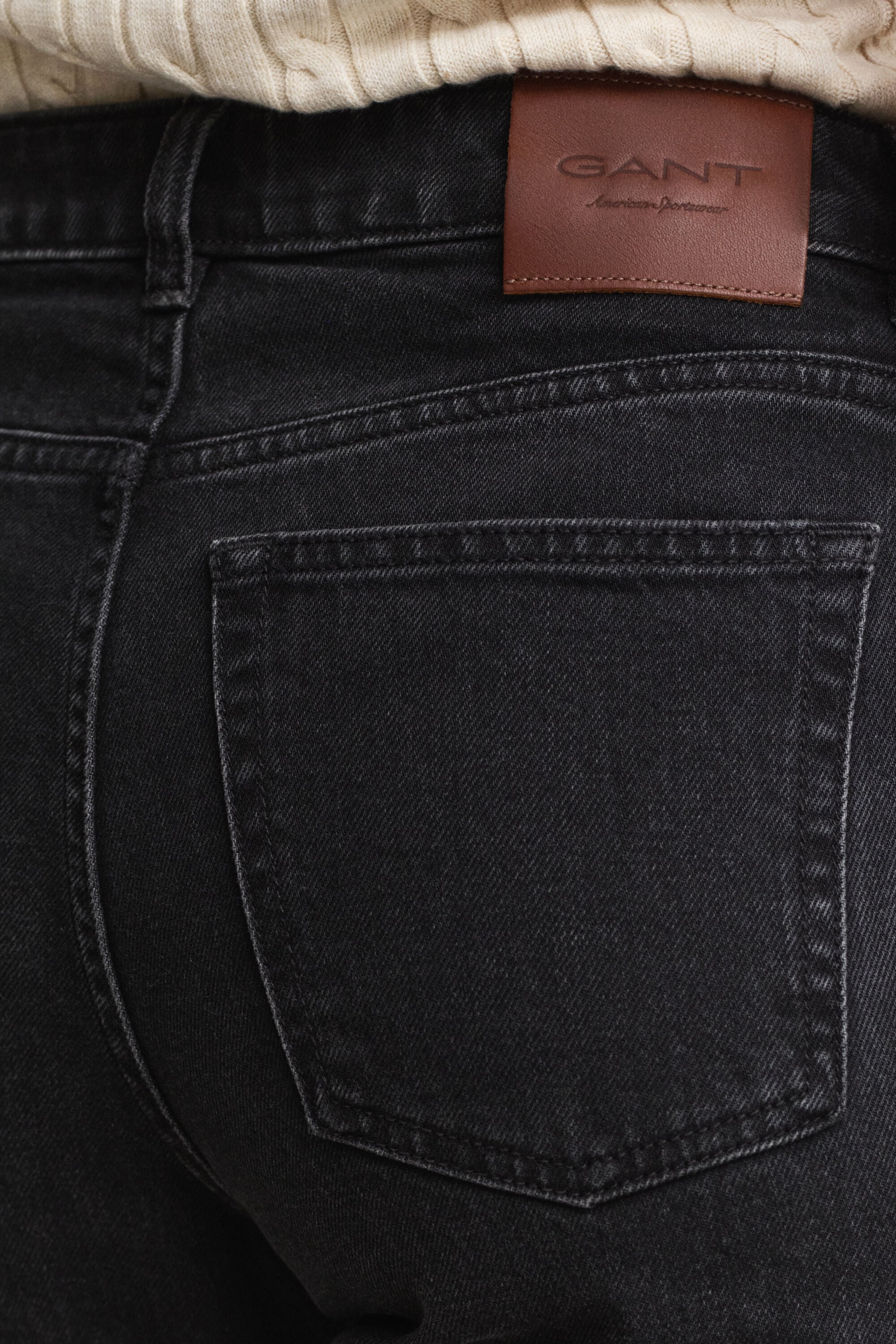 Jeans med lige ben og stræk