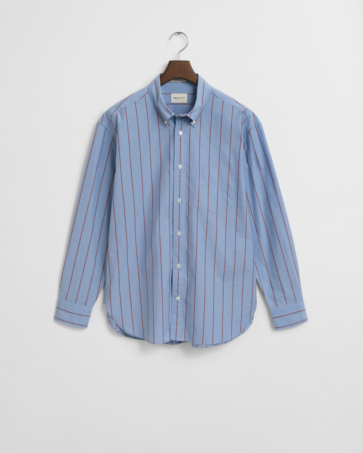 Relaxed fit Heritage Poplin skjorte med striber