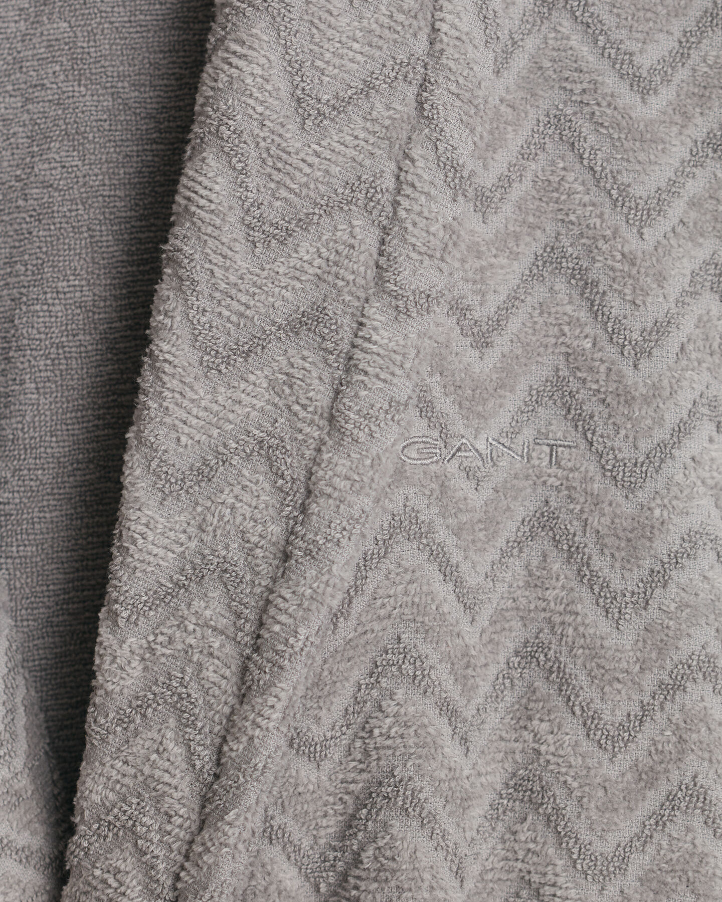 Jacquard sildebensmønstret badekåbe