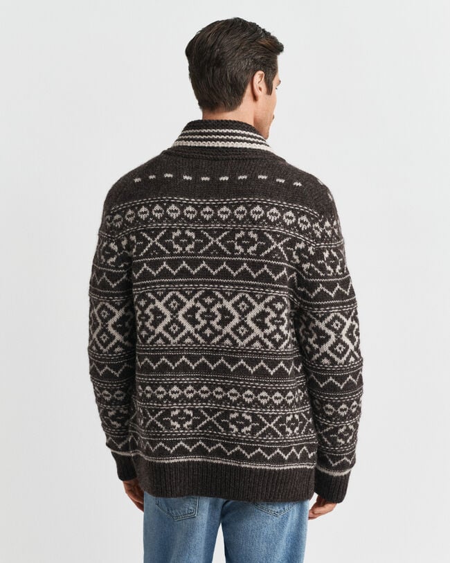 Cardigan i jacquard