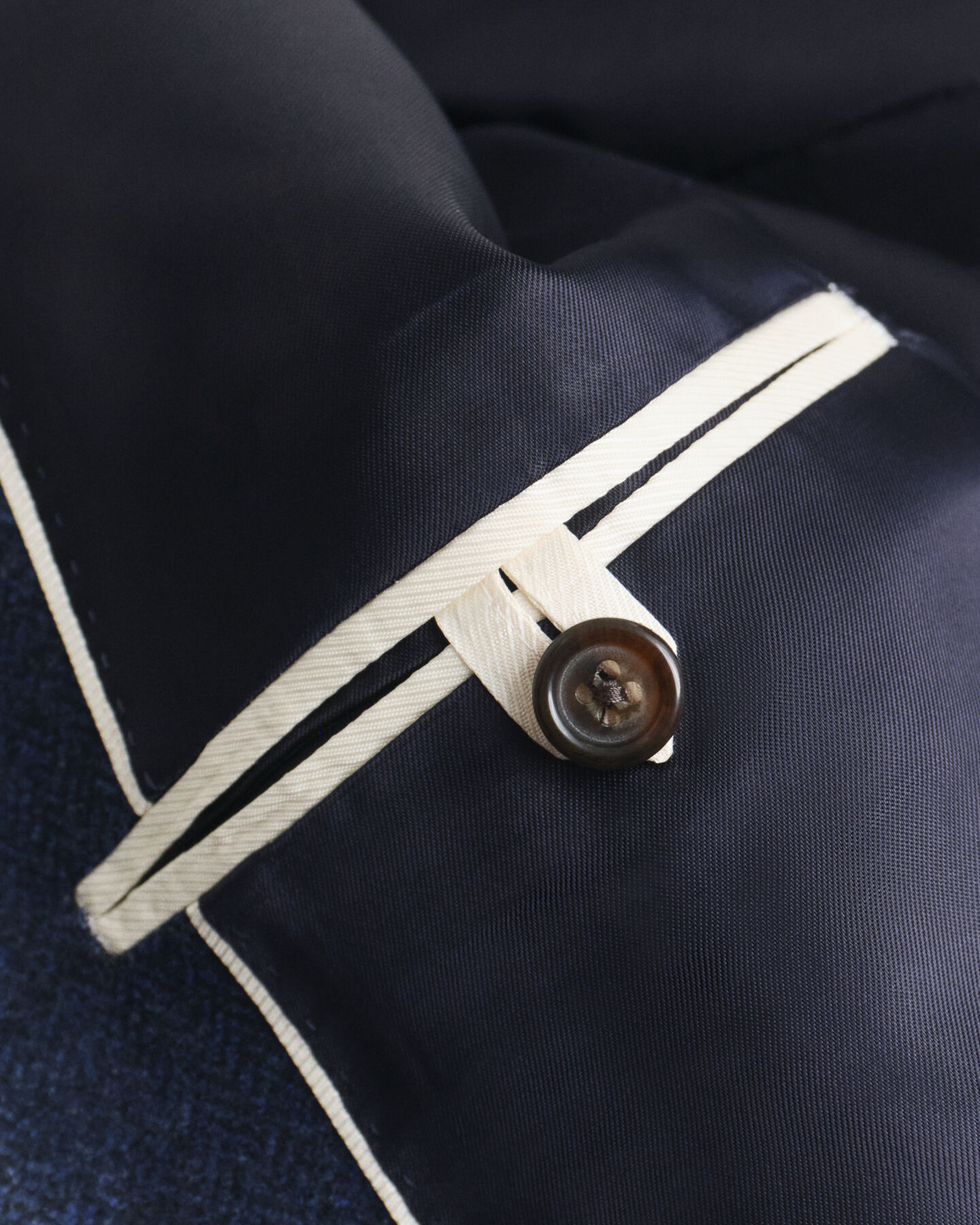 Slim fit jakkesæt-jakke i sildebensmønstret flannel