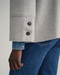 Kort jakke af uldblanding