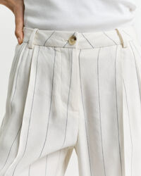 Nålestribede hørbukser