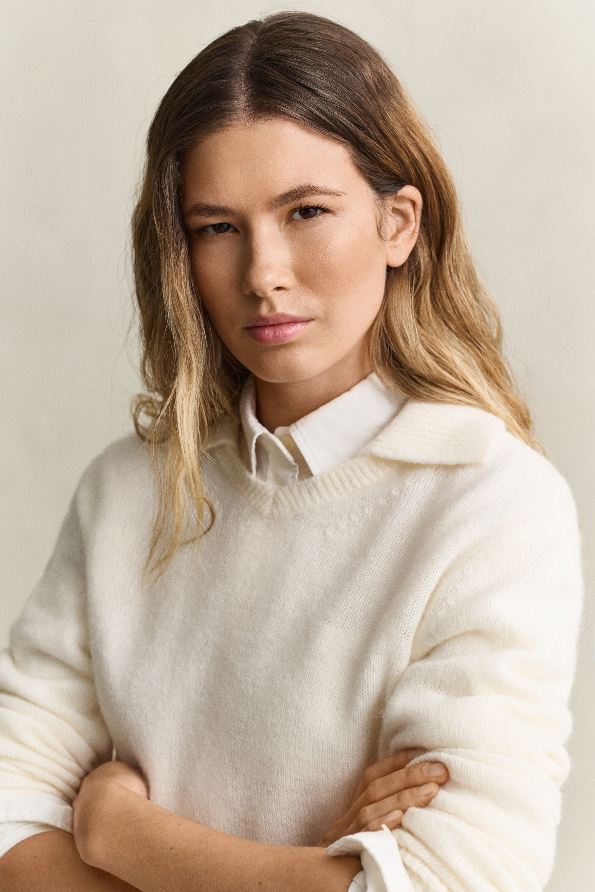 Gant x Yale sweater med V-hals