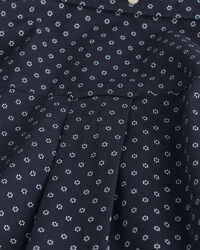 Regular fit skjorte med mikro-tryk