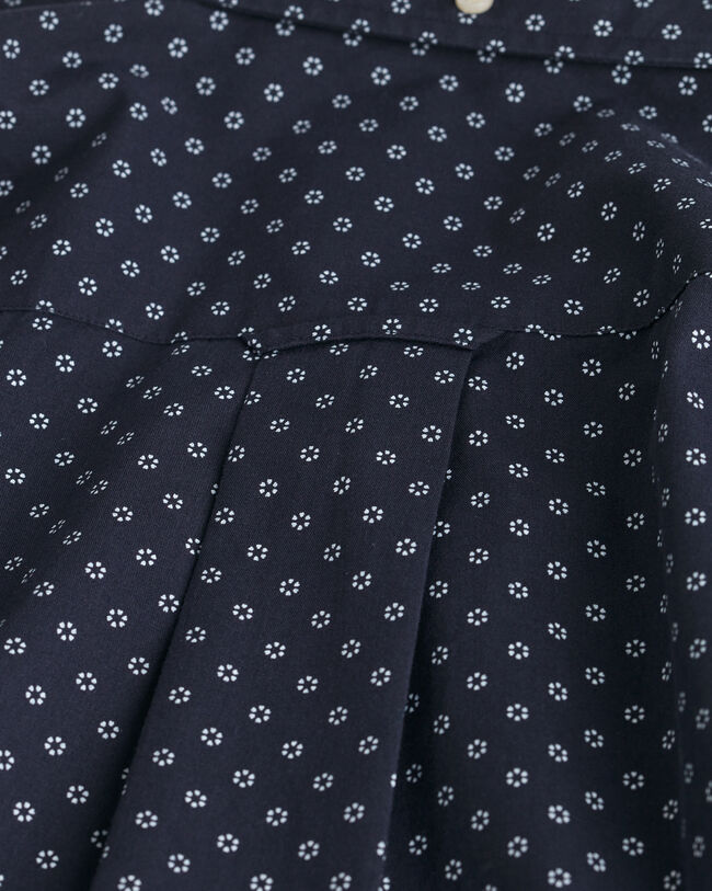 Regular fit skjorte med mikro-tryk