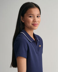 Teen Girls piqu&eacute; Rugger-kjole