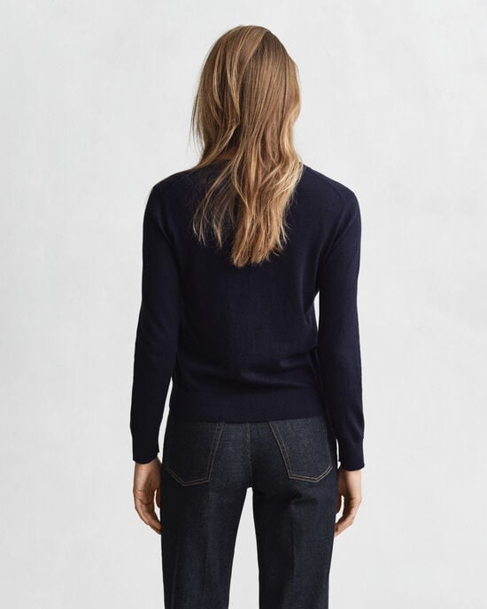 Let crewneck cardigan