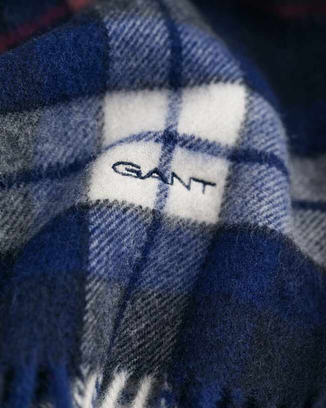 Ternet uldhalstørklæde