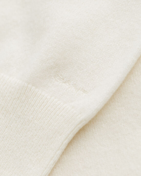 Crewneck sweater i ekstra fin lammeuld